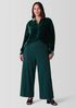 Washable Flex Ponte Pintuck Wide Pant