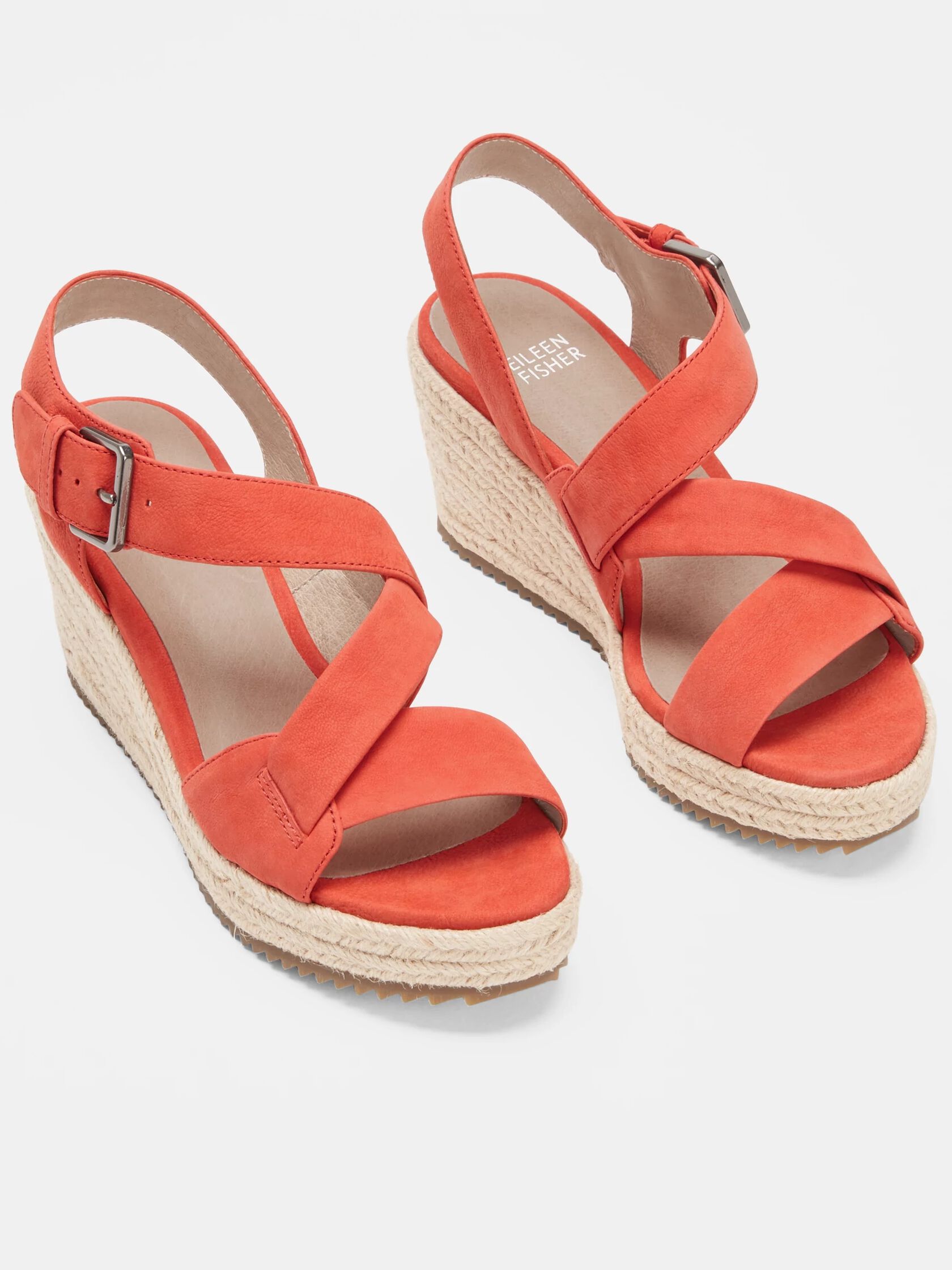 Beckon Tumbled Nubuck Espadrille Wedge