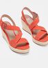 Beckon Tumbled Nubuck Espadrille Wedge