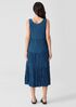 Crushed Silk Tiered Dress