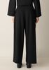 Lightweight Ponte Pleated Wide-Leg Pant