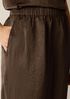 Textured Satin Straight Pant