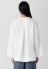 Organic Handkerchief Linen Split Neck Shirt