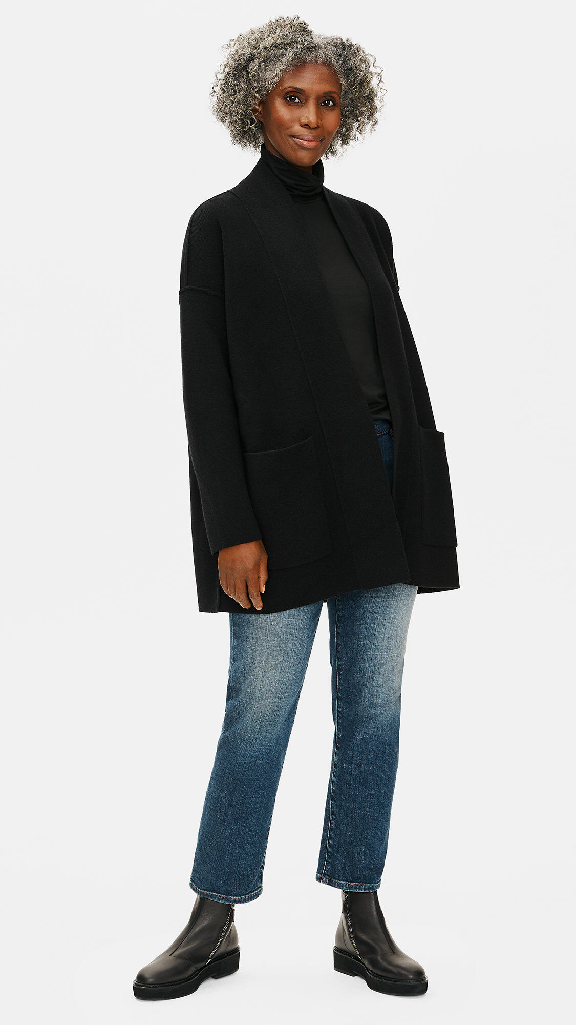 Lofty Recycled Cashmere Boxy Cardigan