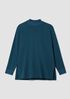 Cozy Brushed Terry Mock Neck Long Top