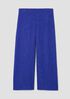 Woven Plissé Wide-Leg Pant