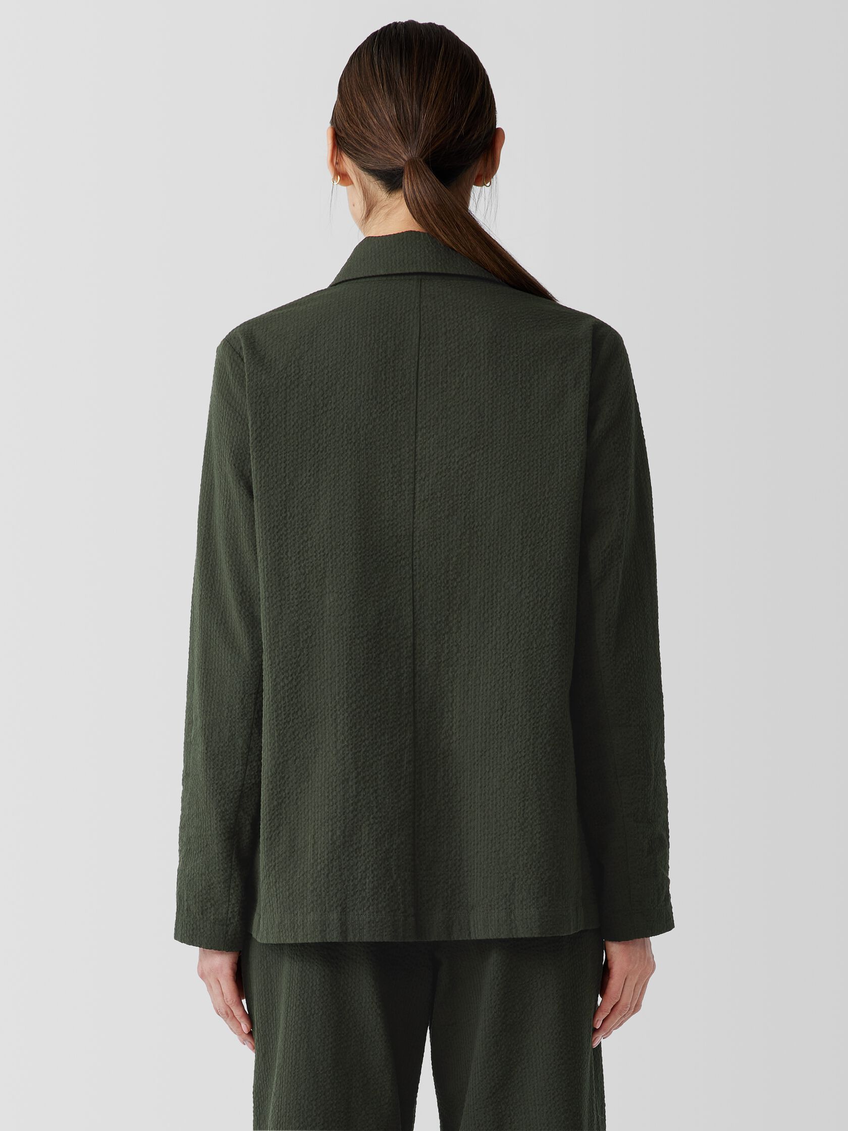 Organic Cotton Ripple Blazer