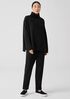 Cozy Brushed Terry Funnel Hug Neck Box-Top