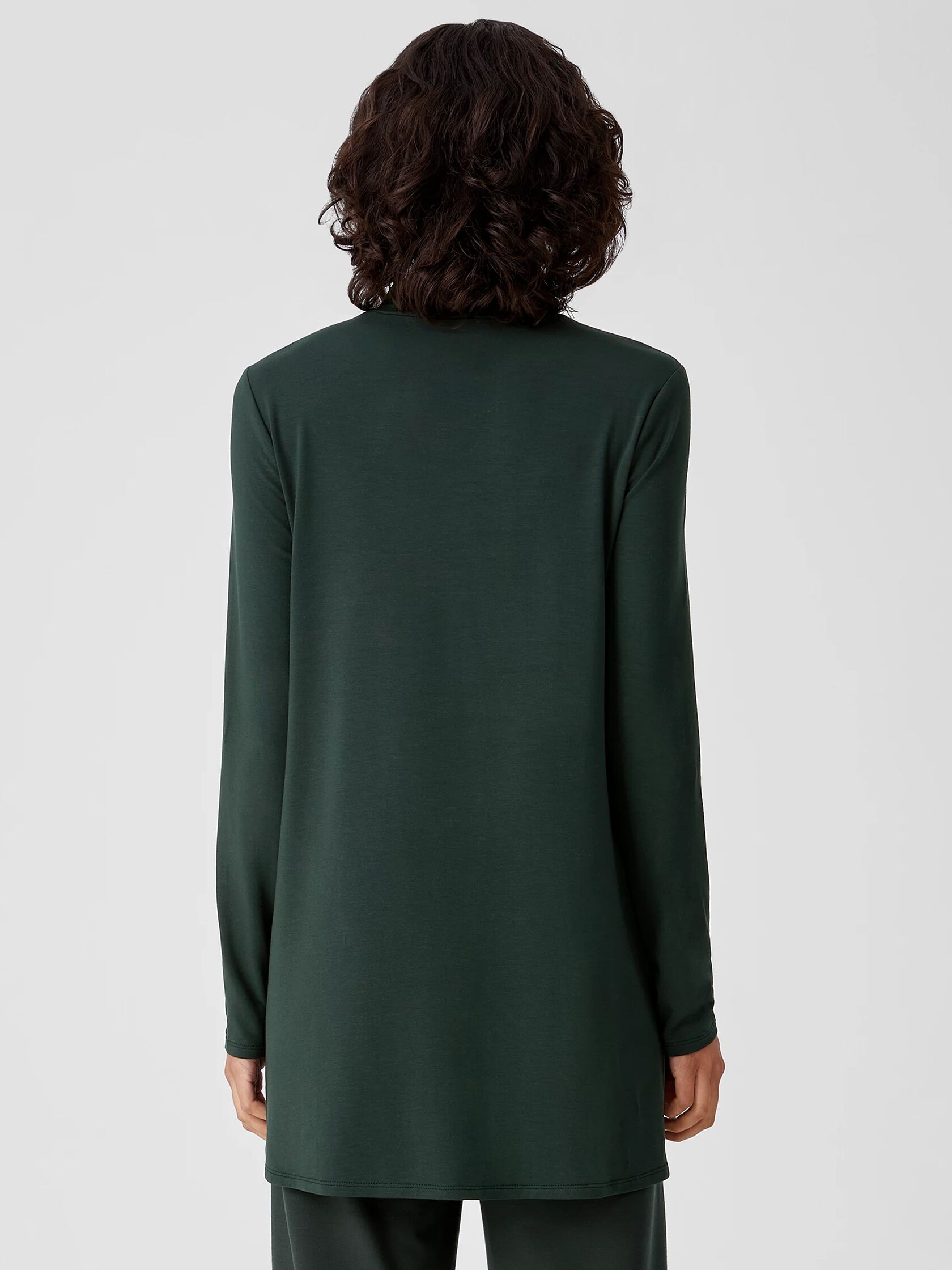 Fine Jersey Scrunch Neck Top