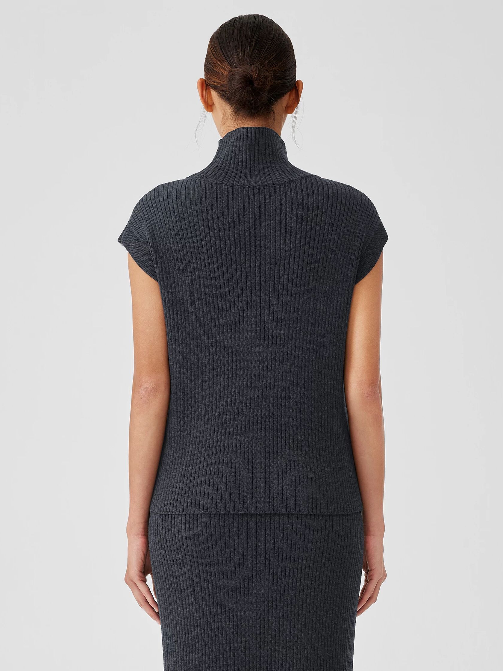 Merino Turtleneck Top in Regenerative Wool