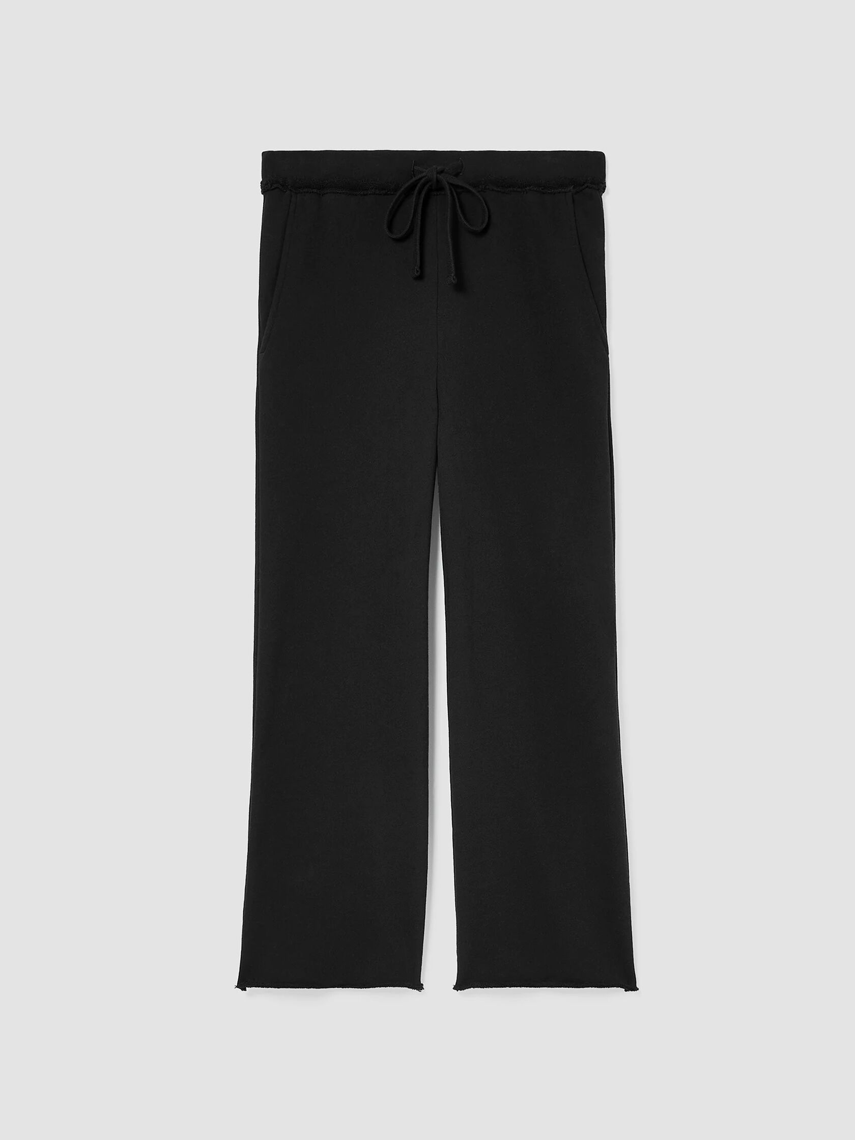 Organic Cotton French Terry Wide-Leg Pant