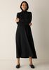 Stretch Jersey Knit Turtleneck Dress