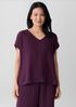 Organic Cotton Lofty Gauze V-Neck Square Top