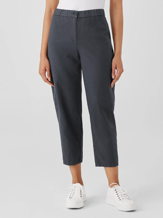 Cotton Hemp Stretch Lantern Pant