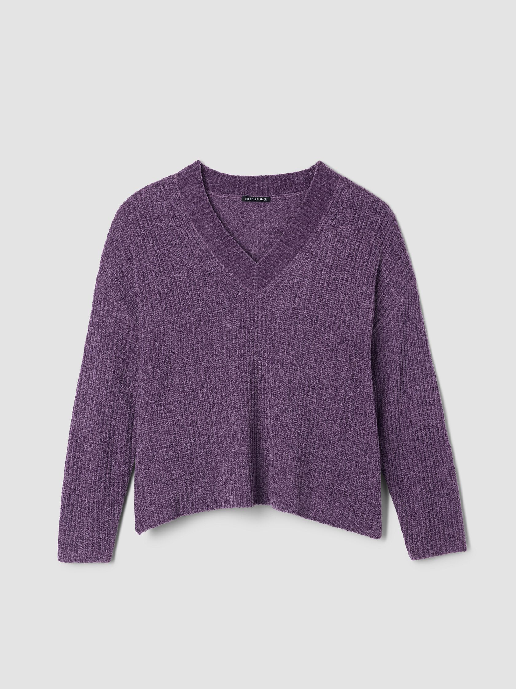 Chenille Blend V-Neck Top