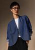 Lightweight Organic Cotton Denim Curved Jacket