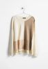Resewn Cashmere Color-Block Box-Top