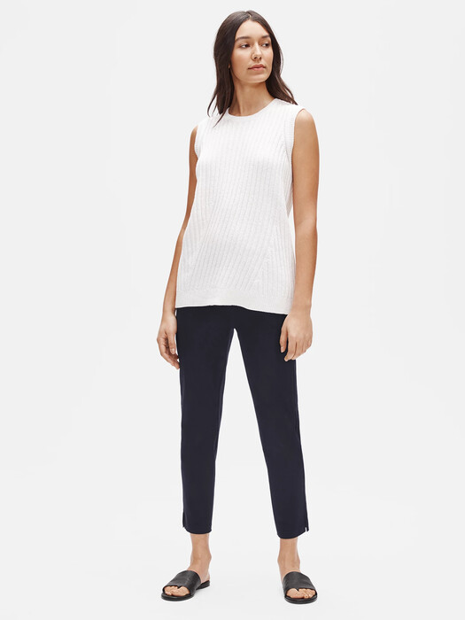Organic Cotton Slim Ankle Pant