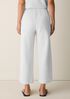 Organic Cotton Doubleweave Wide-Leg Pant