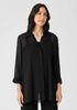 Sheer Silk Georgette Classic Collar Shirt