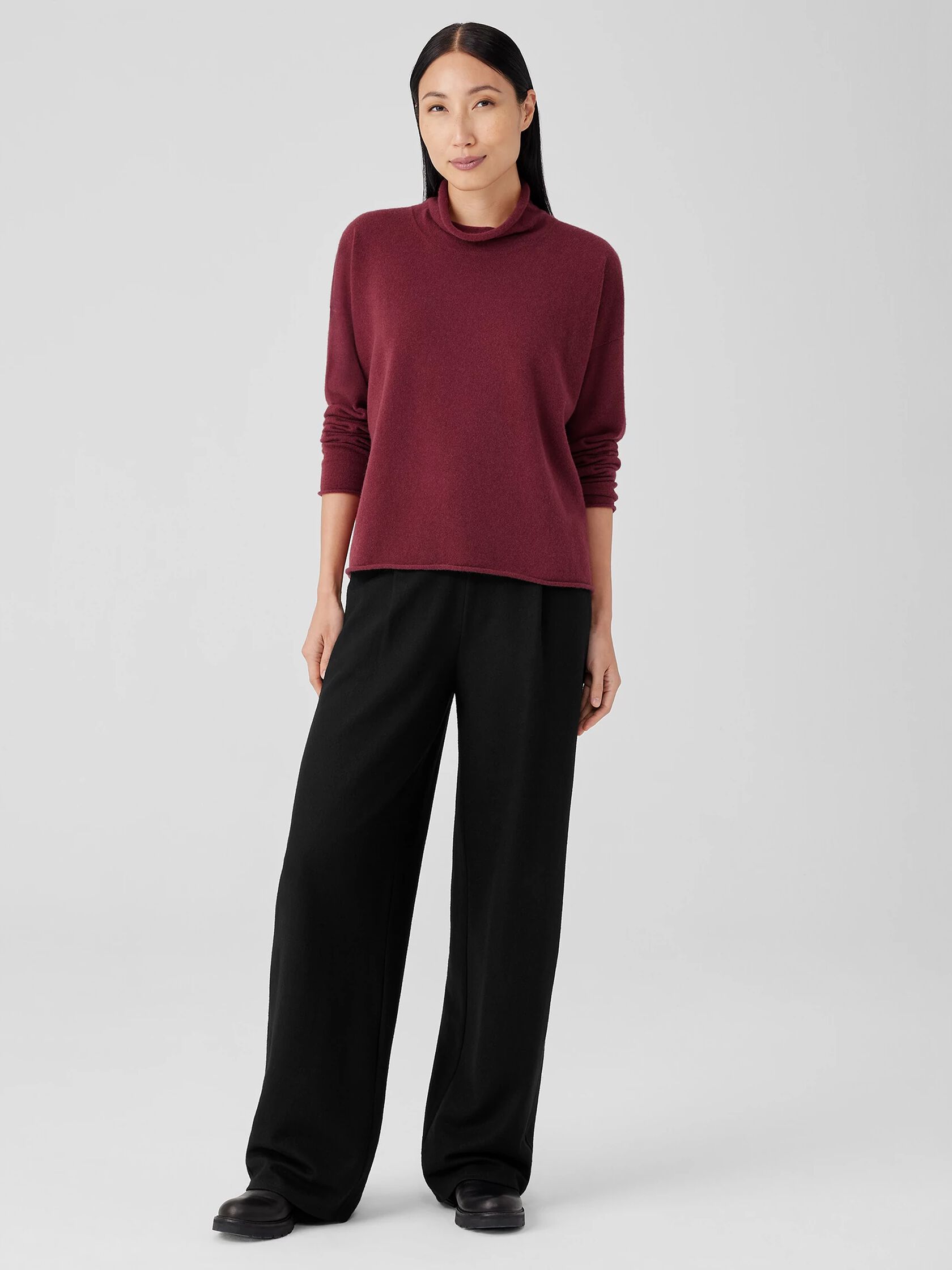 Italian Cashmere Turtleneck Top