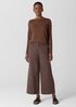 Garment-Dyed Utility Cotton Wide-Leg Pant