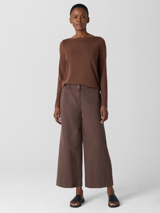 Picture of Wide-Leg Organic Cotton Chinos - Women's