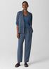 Linen Silk Twill Tapered Pant