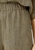 Washed Organic Linen Delave Lantern Pant