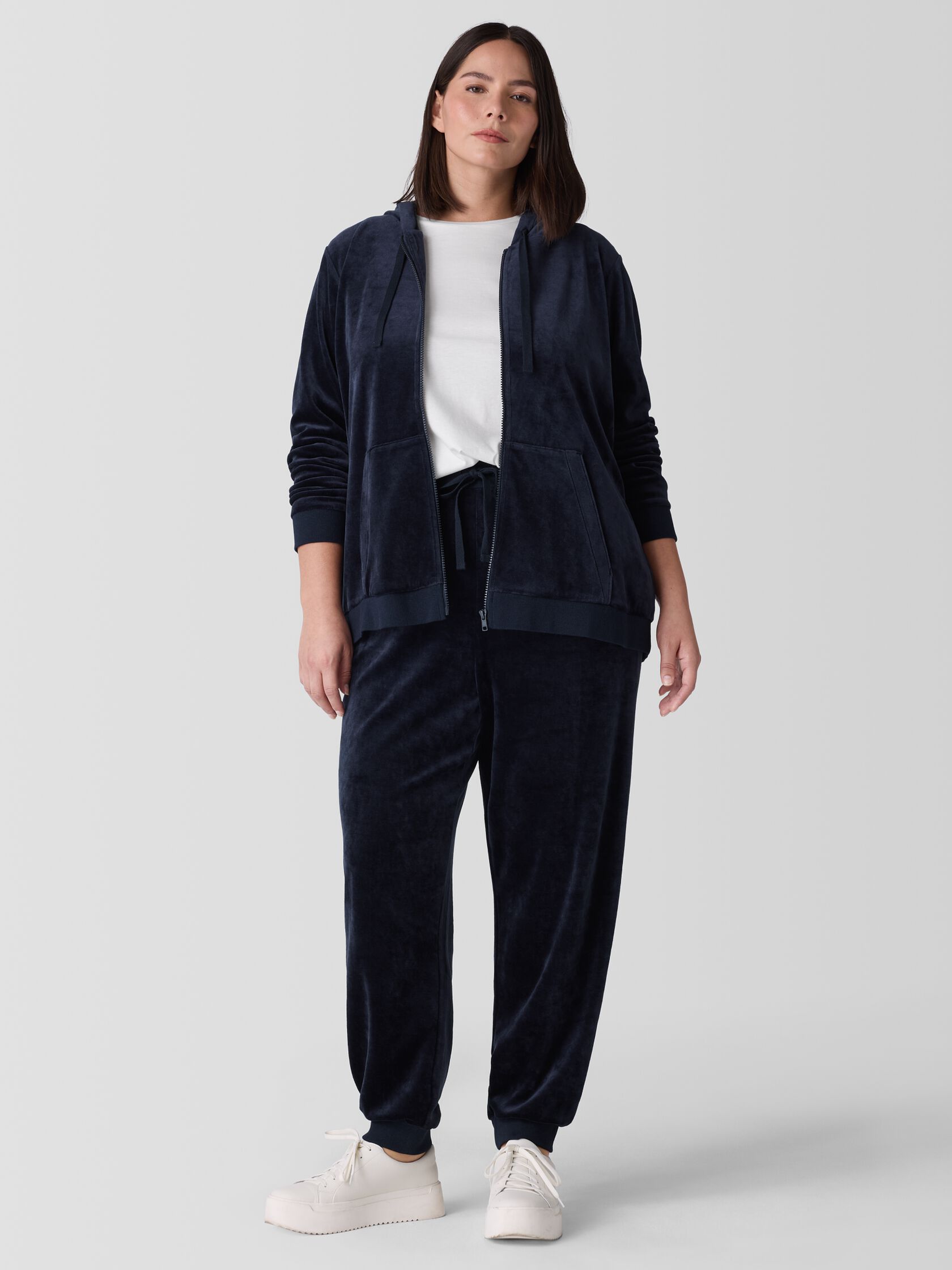 Cozy Velour Knit Jogger Pant