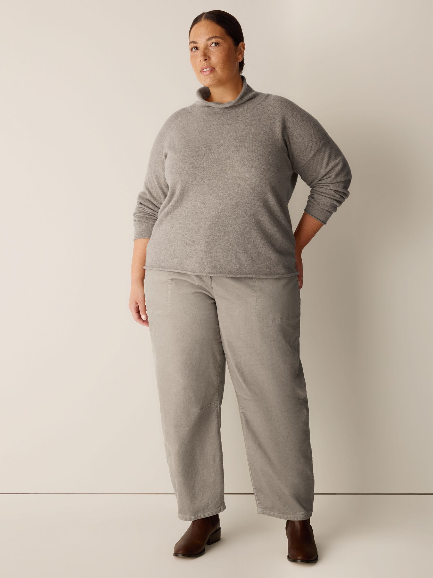 Italian Cashmere Turtleneck Top