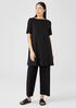 Fine Jersey Boat Neck Long Top