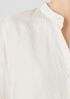 Washed Silk Tussah Mandarin Collar Shirtdress