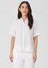 Handkerchief Linen Short-Sleeve Shirt