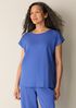 Organic Cotton Interlock Jewel Neck Sleep Tee