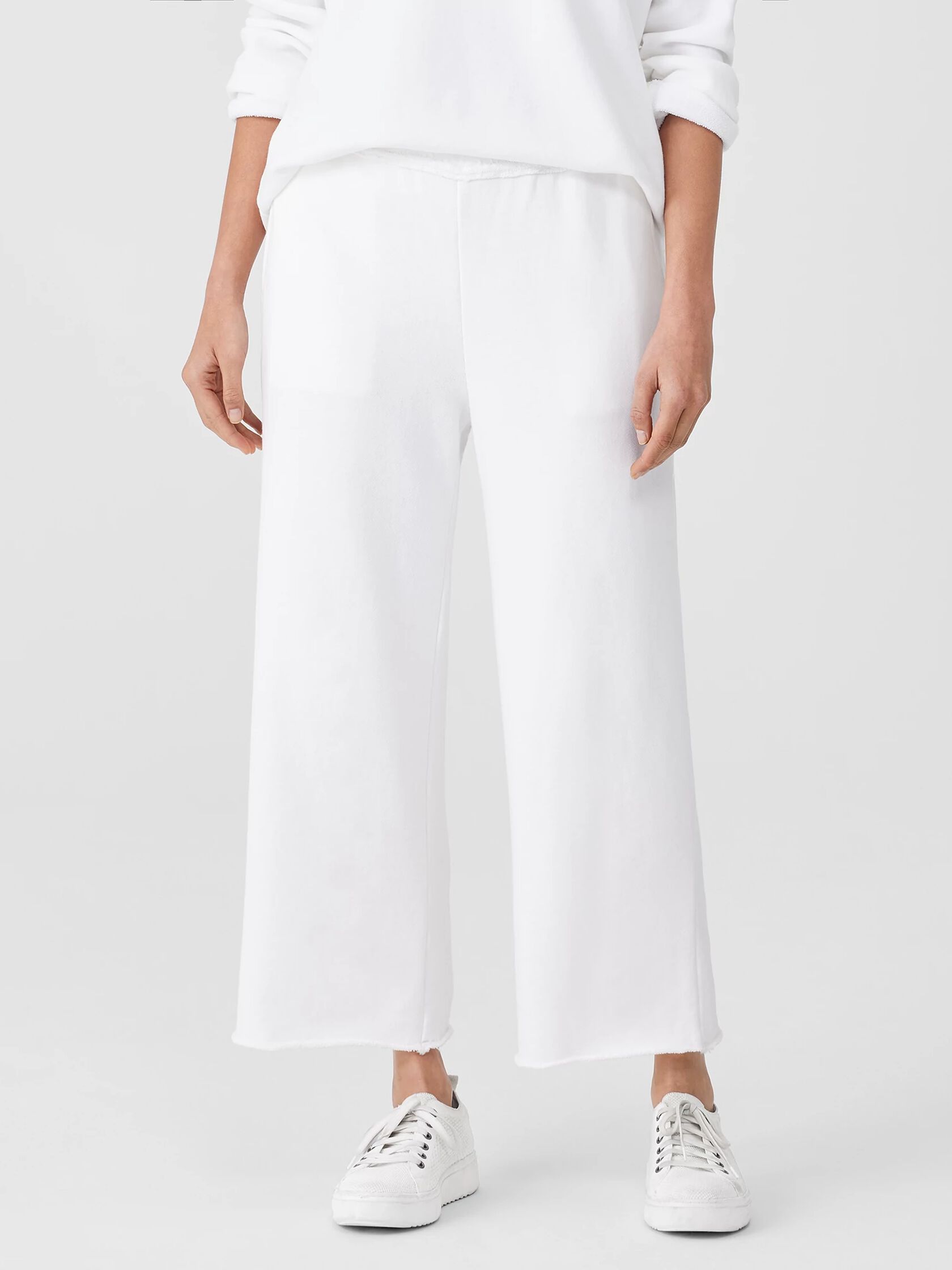 Organic Cotton French Terry Straight Pant