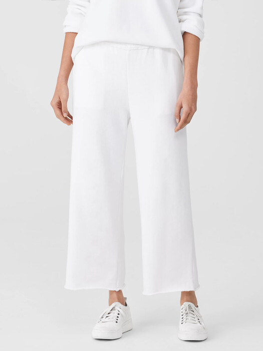 Organic Cotton French Terry Straight Pant