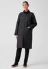 Eggshell Recycled Nylon Round Neck Coat