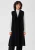Lightweight Boiled Wool Vest in Regenerative Wool