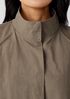 Light Organic Cotton Nylon Stand Collar Coat