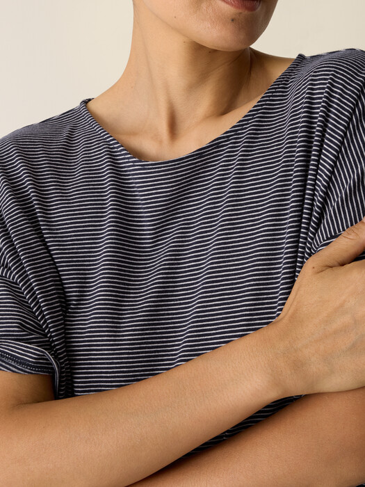 Mini Stripe Organic Cotton Jersey Sleep Set