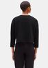 Resewn Rayon and Ponte Cropped Pullover