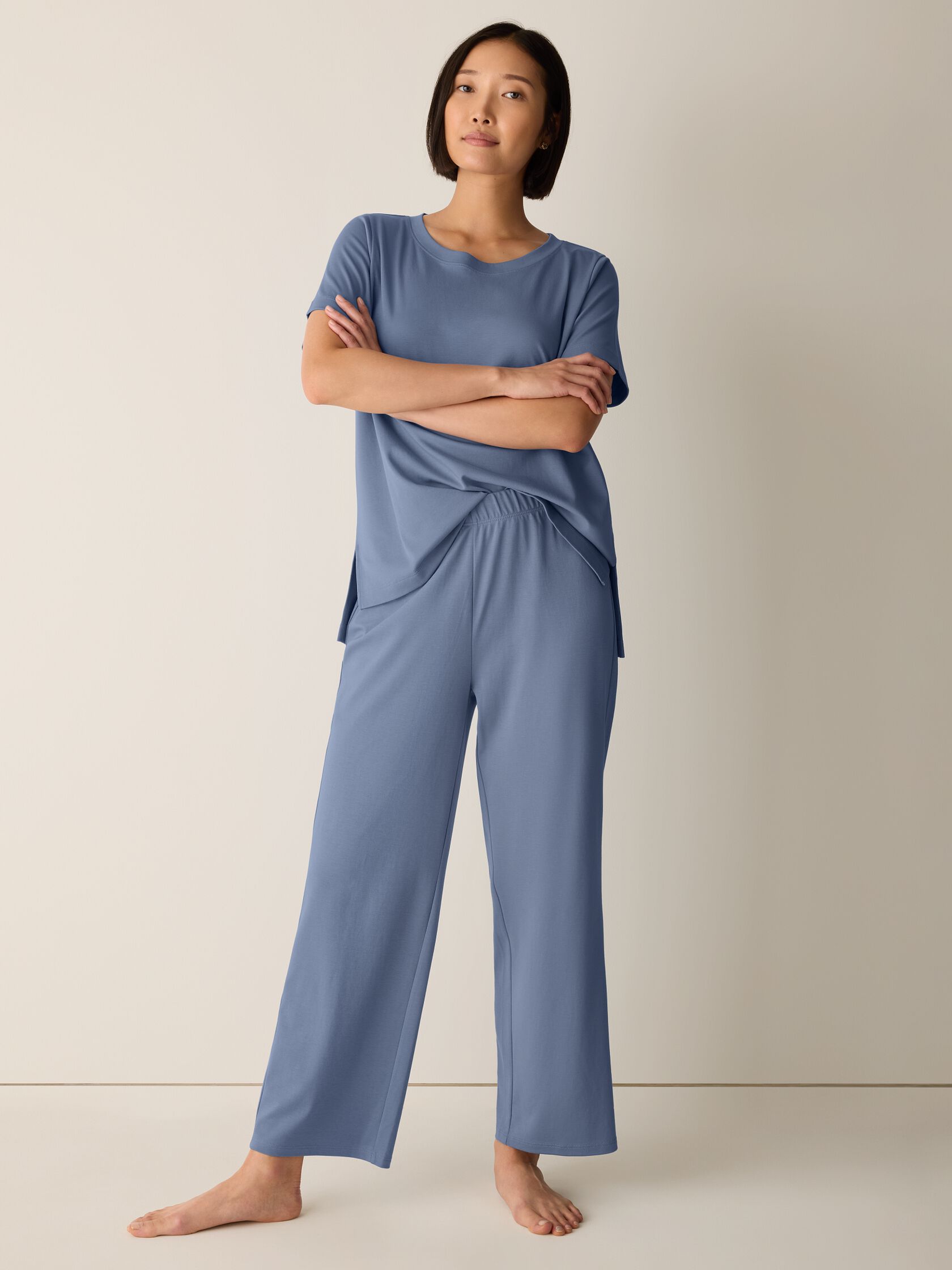 Organic Cotton Interlock Straight Sleep Pant