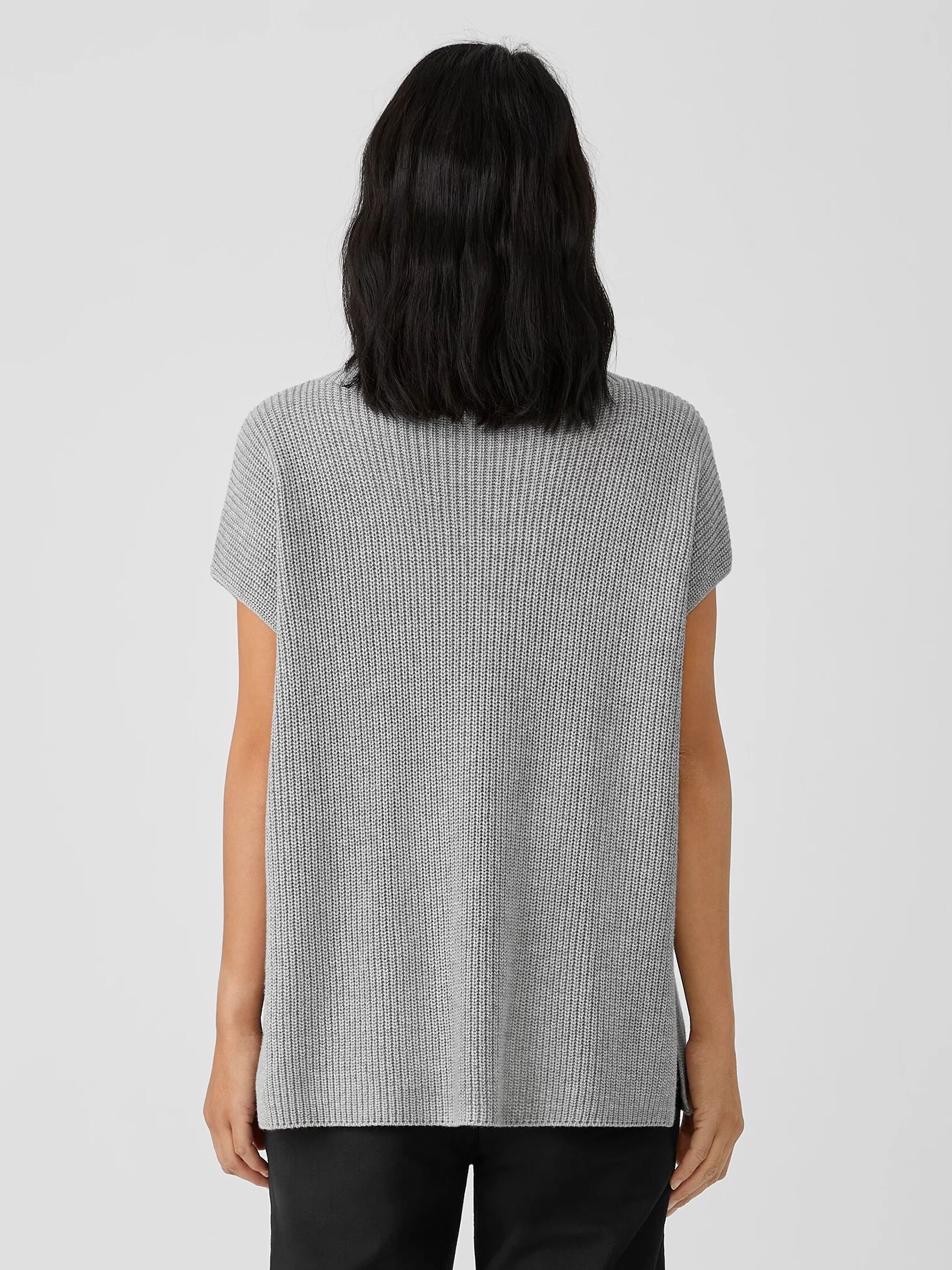 Peruvian Organic Cotton Blend Funnel Neck Top