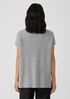 Peruvian Organic Cotton Blend Funnel Neck Top