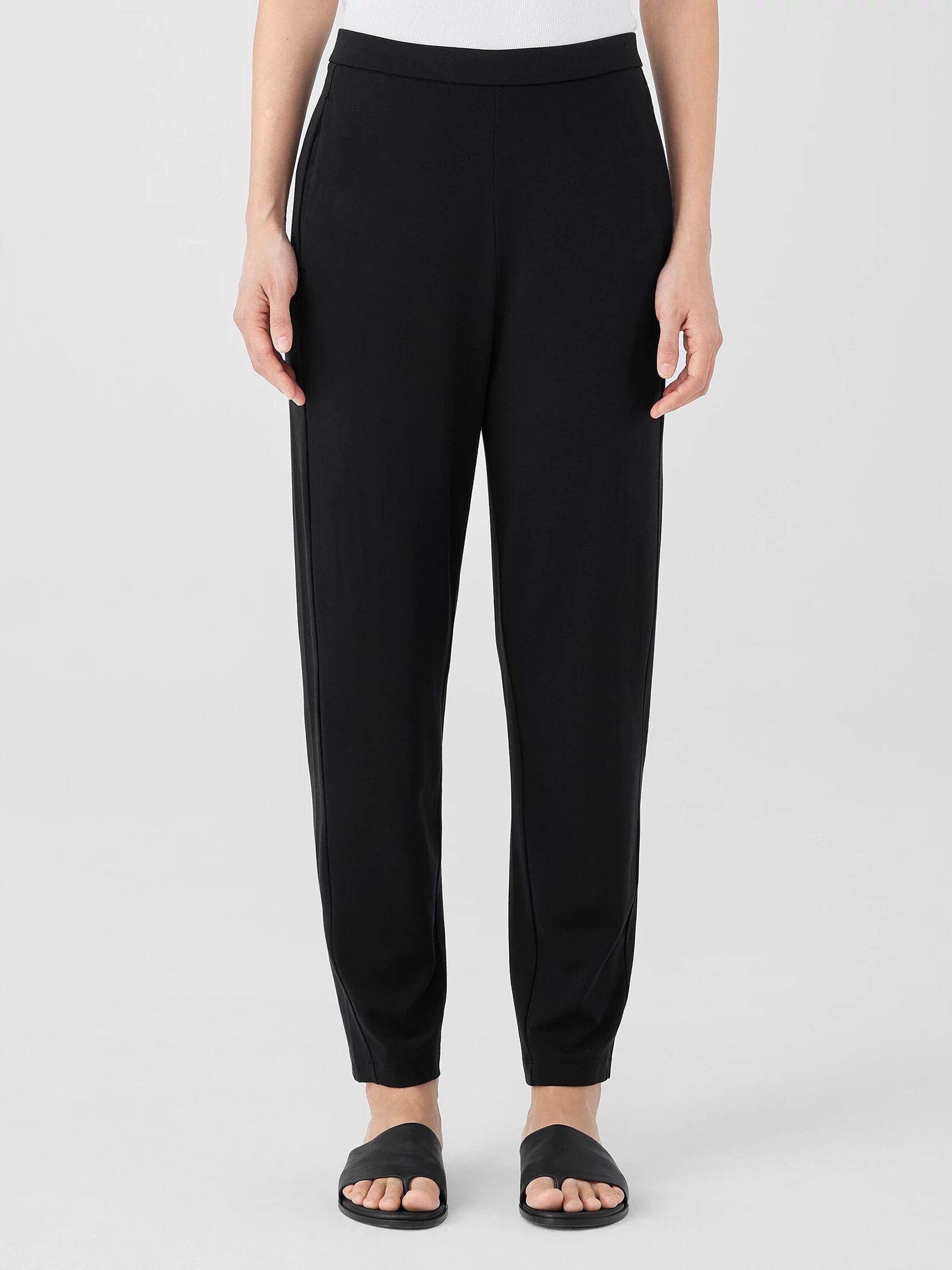 Stretch Jersey Knit Slouchy Pant