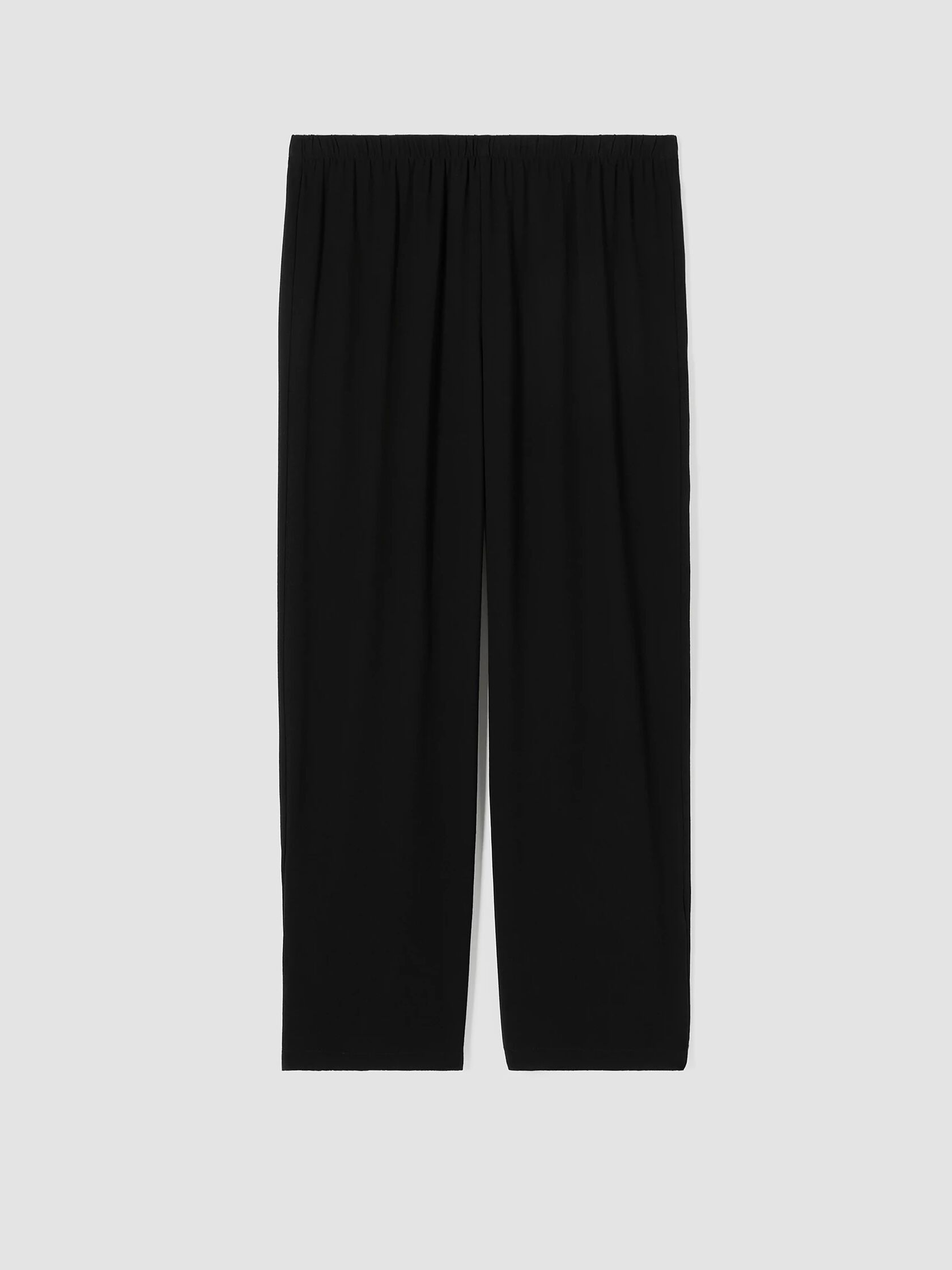 Silk Georgette Crepe Straight Pant | EILEEN FISHER