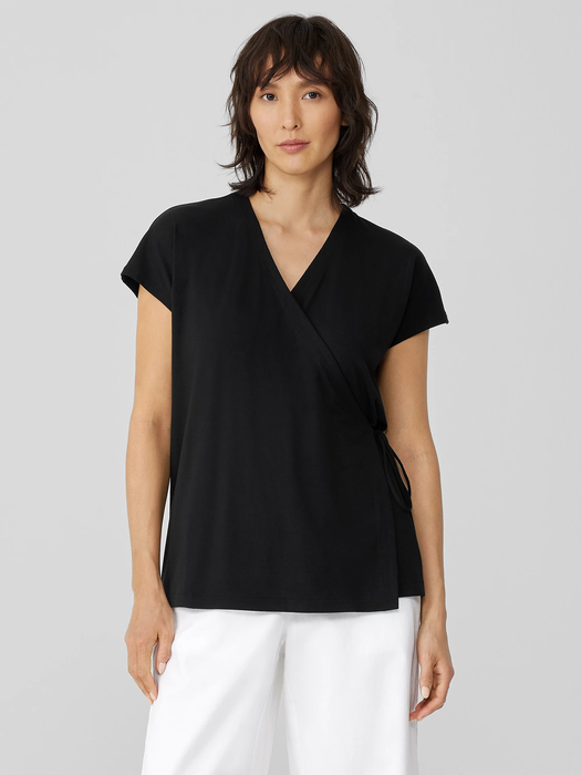 Fine Jersey Wrap Top