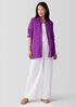 Organic Cotton Lofty Gauze Classic Collar Long Shirt