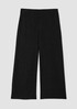 Woven Plissé Wide-Leg Pant